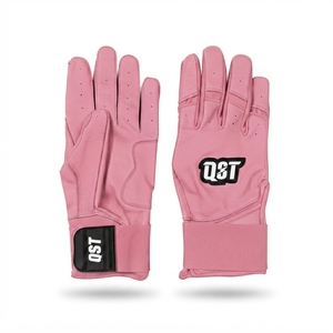 Wholesale Customizable Baseball Batting Gloves Sheepskin Leather Moisture Wicking Adjustable <b>Hook</b> Loop Closure Lightweight Team - Product Image 1
