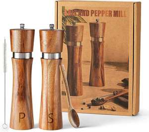 Premium Quality Eco-Friendly 7-inch Rosewood Vintage <b>Pepper</b> Mill Set Manual Wooden Salt <b>Pepper</b> <b>Grinder</b> Mechanism for Restaurants - Product Image 4