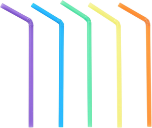 Pailles flexibles en PET/PLA - 8,25 pouces, 5 couleurs, 50 unités - Biodégradables, écologiques, anti-fuite, jetables, sans BPA, recyclables, résistantes au congélateur - Product Image 6