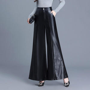 PIHA SPORTS Jeans de Invierno para Mujer, Negros, con Aspecto de Cuero, Cintura Media, Corte Regular, Levanta Glúteos, de Secado Rápido y Resistentes al Viento - Product Image 3