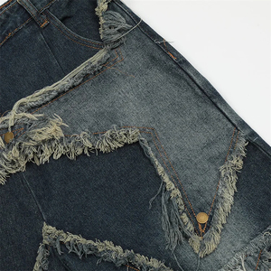 Pantalones Cortos de Mezclilla Premium para Hombre, Fabricante, Logotipo Personalizado, Mezclilla Elástica Flexible, Corte Relajado Contemporáneo, Prenda Lavada, Casual de Verano - Product Image 6