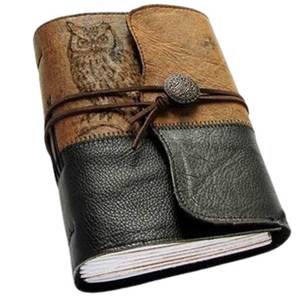 Diario de Cuero Genuino Premium con Papel Reciclado, Diseño Vintage, Cuaderno Ligero y Portátil para Escritura Diaria - Product Image 3