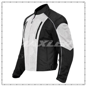 เสื้อแจ็คเก็ตมอเตอร์ไซค์หนังน้ำหนักเบาสำหรับทุกเพศ ได้รับมาตรฐาน CE พร้อมช่องระบายอากาศแบบถอดได้ ชุดกีฬา ไซส์พลัส - Product Image 2