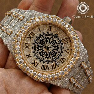 Montre de luxe Charm en acier inoxydable, boîtier de 40 mm, mouvement mécanique analogique, verre, date automatique, luminescente, montre de mode pour homme, 10 bars - Product Image 2