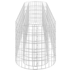 Jardinières et bacs à fleurs rectangulaires durables en gabion de fer galvanisé sur pied - Product Image 5