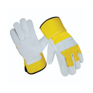 OEM leather welding gloves Heat resistant cowhide gloves Construction working gloves Adults welding gloves - Product Image 3
