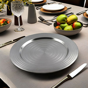 Plaque de chargeur de luxe durable et élégante en acier inoxydable pour le service - Product Image 2