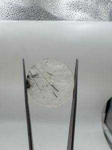 หน้าปัดนาฬิกาสีขาวรูไทล์ดำธรรมชาติ ขนาด 24.5 มม. หนา 0.6 มม. ขัดเงา ผลิตที่ราชสถาน - Product Image 4