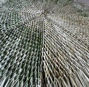 Couverture de parasol en chaume vietnamien pour parasol de plage de resort, décoration extérieure, matériau de toiture naturel - Product Image 2