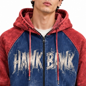 Sudadera con Capucha para Hombre, Estilo Urbano, Cómoda para Actividades al Aire Libre, Colores Frescos, Manga Raglán, Diseño con Letras - Product Image 4