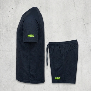 Conjunto de Camiseta de Fútbol para Hombre MBS_Altas-01_Topographic_Elevation_Kit, Cuello Redondo, Manga Corta, Absorbe la Humedad, Ropa Deportiva para Toda Temporada - Product Image 3