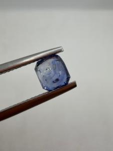 Zafiro Azul Natural con Corte Asscher y Fuego Azul para Anillos, Proveniente de Sri Lanka - Product Image 3