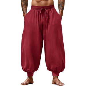 Premium Cargo Style Baggy <b>Trousers</b> Men Wide Leg Heavyweight Cotton Streetwear Fashion Pants Manufacturer - Product Image 1