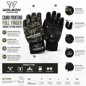 Gants de musculation durables à doigts entiers, prise confortable, soutien pour l'entraînement, la remise en forme et la performance athlétique. - Product Image 2