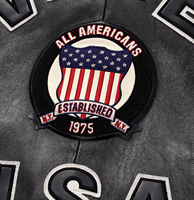 Giacca Varsity Icon Edizione USA Avirex per Uomo in Vera Pelle di Pecora Antivento con Fodera in Seta Nera