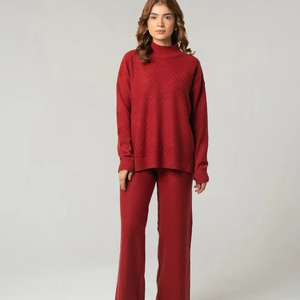 Women's <b>Red</b> <b>Wool</b> Computer Knitted Scarf Collar Sleeveless Solid Color Poncho Anti-Pilling Minimalist Autumn Casual Sweater - Product Image 4