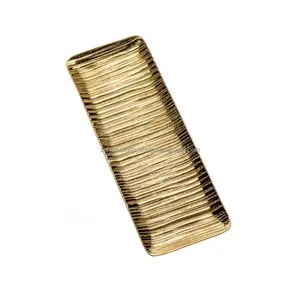 Bandeja Decorativa de Latón Pulido de Alta Calidad para Habitaciones de Hotel Cinco Estrellas, Bandeja Metálica de Diseño para Hoteles de Lujo por Zahid Exports - Product Image 6