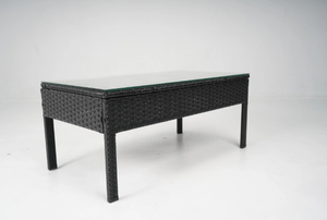 Modern Rattan Patio 4 Seater 5cm Seat <b>Cushion</b> Park <b>Outdoor</b> Furniture Garden Luxury Dining Table Custom Logo Deal <b>Box</b> - Product Image 3