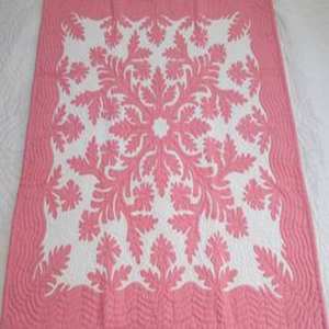 Broderie exquise courtepointes couverture 100% pur coton fait à la main 42 "x 42" hawaïen fabriqué de qualité supérieure couettes de lit en gros OEM - Product Image 3