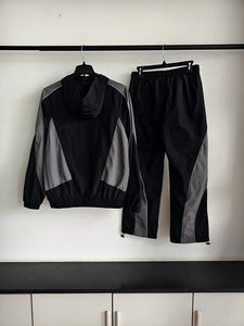 Conjunto Deportivo Personalizado con Bloques de Color, Bordado, Reflectante 3M, Chaqueta con Cremallera, Cortavientos, Traje Deportivo de Nailon para Hombre - Product Image 6