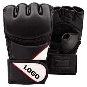 Gants de MMA en gros, gants de combat à doigts ouverts, gants d'arts martiaux mixtes professionnels personnalisés avec étiquette privée, légers - Product Image 1