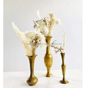 Vase à fleurs de luxe de haute qualité en métal et laiton de couleur or pour la maison hôtel restaurant mariage décor intérieur jardinière de fleurs en métal - Product Image 3