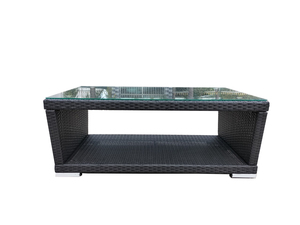 Ensemble de canapés en rotin d'extérieur avec coussins blancs, mobilier de jardin contemporain, sièges de patio en osier PE imperméable - Product Image 4