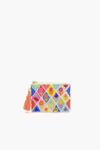 Solder bags fashion Embroidery Seed <b>Beaded</b> Clutch <b>Beaded</b> Purse <b>Beaded</b> Coin Purse Small Colorful Purse by - Product Image 2