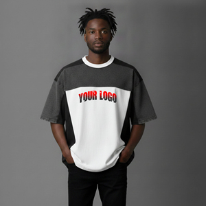 T-shirt pour homme de style hip-hop de haute qualité, 100% coton, 180 grammes, léger, personnalisable, coupe ample, respirant, vêtements de sport - Product Image 4