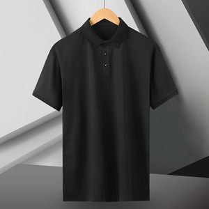 Chemise d'été décontractée pour homme en coton tricoté jacquard gaufré, séchage rapide, fraîche, personnalisée, à manches courtes et imprimée - Product Image 3