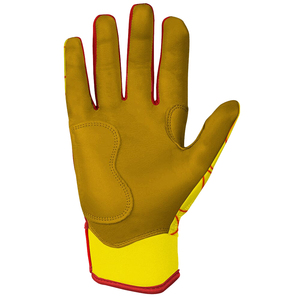 Nouveaux gants de baseball imprimés par sublimation, résistants à la chaleur, en cuir, fermeture auto-agrippante, manchette longue, logo personnalisé - Product Image 6