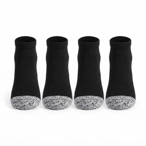 Chaussettes courtes invisibles pour femmes Hiend Industries certifiées BSCI OEKO-TEX, respirantes, épaisses, antidérapantes, en Spandex/Polyester/Coton - Product Image 2