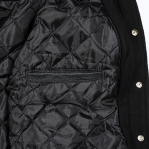 Wholesale Custom Embroidery <b>Baseball</b> Varsity College <b>Jacket</b> Leather Sleeves Letterman Bomber <b>Men</b> Blank Varsity <b>Jackets</b> OEM - Product Image 5