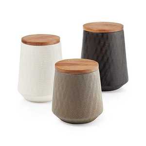 Ensemble de boîtes de rangement en émail pour thé et sucre avec couvercle - Product Image 5