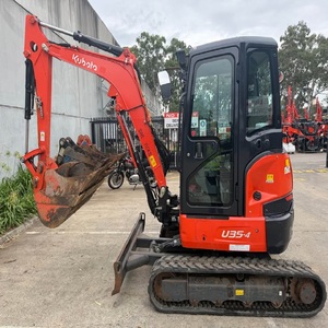 Mini-excavatrice compacte Kubota U35 4 d'occasion, 3,5 tonnes, fabriquée au Japon, moteur puissant, petite excavatrice sur chenilles pour un transport facile - Product Image 5