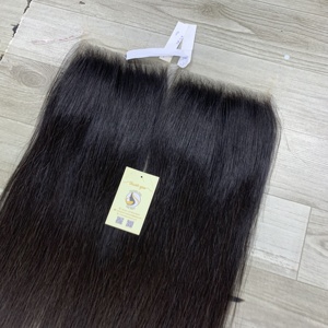 High Quality Fast Shipping Natural Straight Small Knots 5x5 HD Lace Closure Raw Vietnamese <b>Hair</b> for Black Woman - Product Image 3