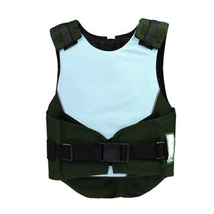 Unisex Horse Riding Safety Vest Breathable Spandex Nylon Woven Sleeveless Solid Color Front Logo Closure Velcro - Product Image 1
