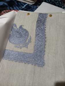 Foulard en laine de qualité supérieure brodé Masar, style Turma Tooshkar d'Oman, inspiré du Srinagar et du Cachemire - Product Image 6