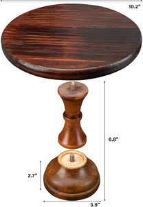 10.2in Wooden <b>Cake</b> <b>Stand</b> Wood Cupcake <b>Stand</b> Detachable with Round Pedestal Holder Display Table Decorating for <b>Cake</b> - Product Image 2