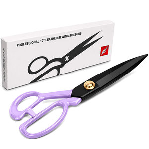 Professional Heavy Duty Tailor Scissors Purple Fabric Cutting Shears for Home Office and Crafts - Product Image 1