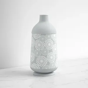 Jarrón Decorativo de Hierro Premium para Arreglos Florales con Diseño Costero, Ecológico, para Decoración de Mesa - Product Image 1
