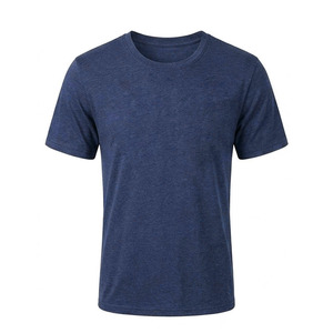 Camiseta Casual de Hombre al por Mayor de Alta Calidad, 100% Algodón, con Logotipo Personalizado Impreso, Cuello Redondo, Manga Corta, Color Sólido - Product Image 1