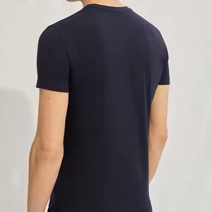 เสื้อยืดผู้ชายคุณภาพสูง ทรงโอเวอร์ไซส์ ทรงบ็อกซี่ ดีไซน์เรียบง่าย สีพื้น สไตล์สตรีทแวร์ สีเปล่าสำหรับการปรับแต่ง - Product Image 6