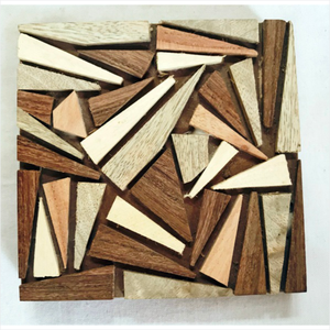 Eco Friendly Handmade Mosaic Wooden <b>Coaster</b> Custom Geometric Square Wood <b>Drink</b> <b>Coasters</b> Wholesale For Home Hotel Bar <b>Coasters</b> - Product Image 1