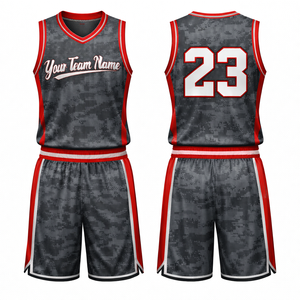 Tenue de basketball personnalisée en gros OEM, fournisseur et fabricant de haute qualité, ensemble maillot et short réversibles pour équipe - Product Image 3