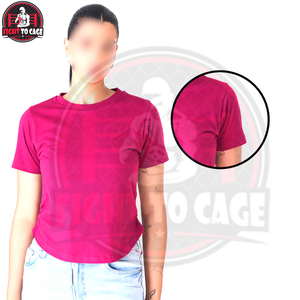 Camisetas de Algodón para Mujer, Color Rosa Vibrante, de Alta Calidad, Cómodas, Casuales, de Manga Corta, Corte Regular, con Logotipo Personalizado, 2026 - Product Image 6