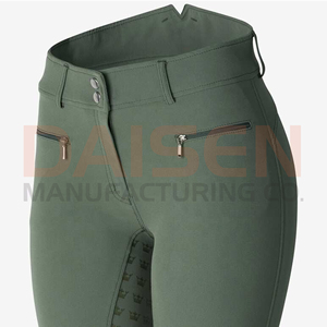 Pantalons d'équitation pour femmes, leggings à grip en silicone, taille haute, tissu extensible, respirant, confortable, vêtements d'équitation - Product Image 2