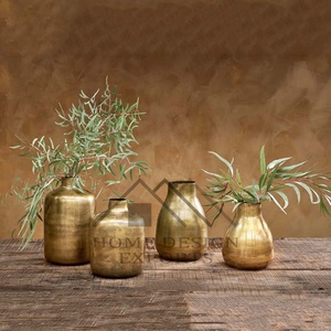 Pots de fleurs en aluminium au design moderne de haute qualité Vases Best-seller pour les décorations de mariage Métal de haute qualité - Product Image 3