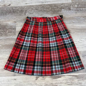 Mini-jupe Kilt en laine à motif Tartan Royal Stewart rouge pour femme, vente en gros, OEM ODM 2026 - Product Image 2