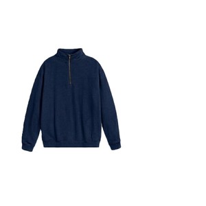 Sweat-shirt pour homme en polaire polyester à fermeture éclair quart de tour avec poche latérale, haute qualité, respirant, décontracté, vêtements d'hiver pour homme, logo personnalisé - Product Image 3